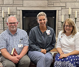 Three hospice workers.